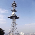 Self Supporting Q235 Q345 Steel Telecom Cell Site Tower สำหรับการส่งสัญญาณ