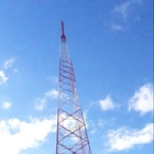 Tv Angular 100m Telecom Steel Tower พร้อม Hot Dip Galvanized