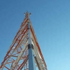 WiFi Mobile Triangle Steel Monopole Tower รองรับตัวเองด้วยสังกะสี