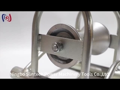 รอลเลอร์ดึงสายไฟฟ้าใต้ดินกันกระแทก ด้วยแผ่นไนลอนอลูมิเนียม