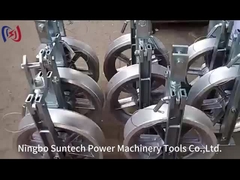 บล็อกรอกตัวนำลวดสลิงอลูมิเนียม 40KN พร้อมเส้น Neoprene