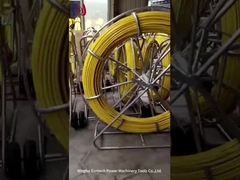 แท่งร้อยสายไฟเบอร์กลาสวิศวกรรมไฟฟ้า 13 มม. พร้อมสายติดตาม