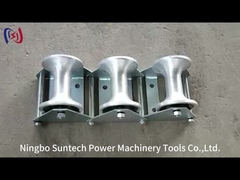 เครื่องมือร้อยสายพาน ลูกรอกนำสายเคเบิลสามลูก ทำจากไนลอน สำหรับงานใต้ดิน