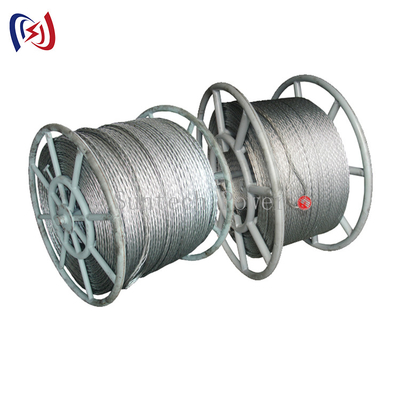 คุณภาพ  Transmission Line Anti Twisting Braided Galvanised Conductor Steel Pilot Wire Rope โรงงาน