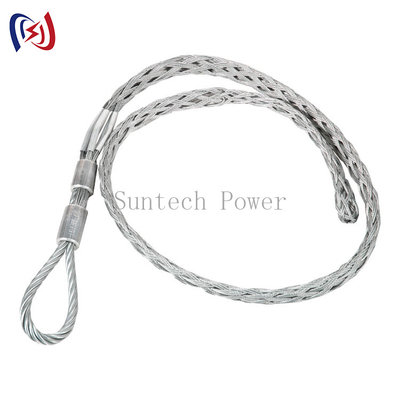 คุณภาพ  80kn Wire Rope Pulling Conductor ACSR Cable Mesh Socks โรงงาน