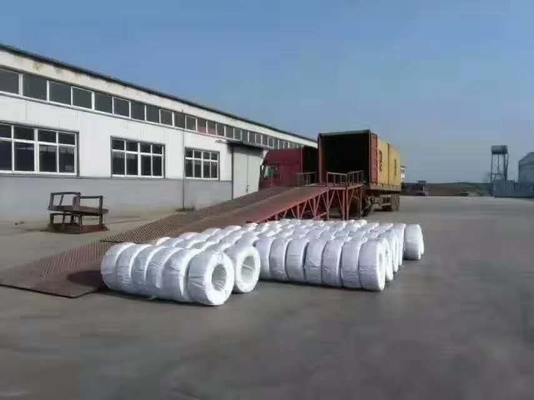 1 x 7 EHS Bare Galvanized Strand Guy Wire สำหรับเหนือศีรษะ 3/8 &quot;