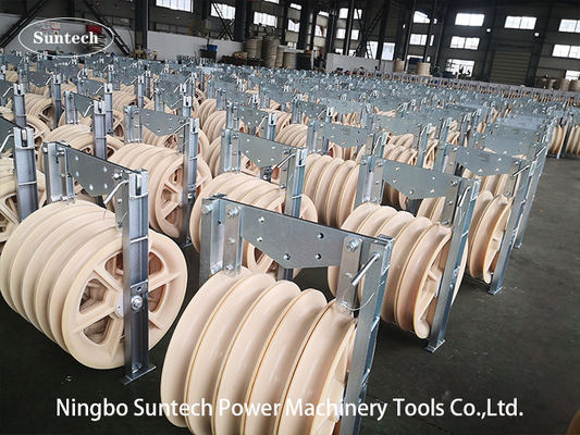 1040mm MC ไนลอนล้อ คอนดิวเตอร์ stringing pulley บล็อกกับกรอบเหล็กกระปุก