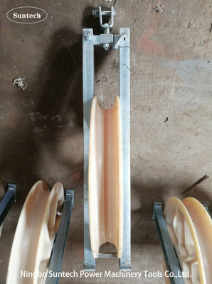 OPGW ADSS เครื่องมือเคเบิลไฟเบอร์ออปติก ไนลอน Sheave คาเบล Stringing Block 660mm
