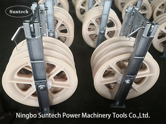 660X110mm Pilot Wire Bundled Conductor Stringing Blocks สำหรับสายส่ง