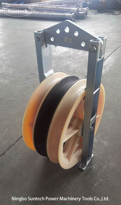 อุปกรณ์ร้อยสายตัวนำเหนือศีรษะ Nylon Sheave Stringing Blocks