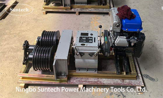 เครื่องดึงกว้านสายไฟเครื่องยนต์ดีเซลแก๊ส 3600RPM 9HP