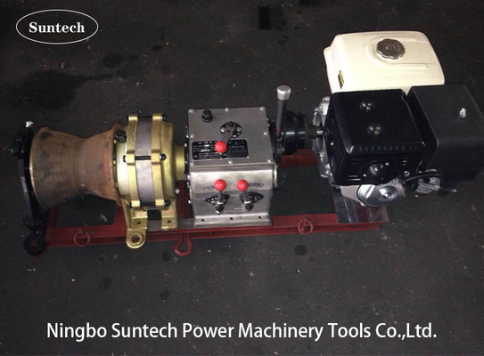 Speedy Shaft Drive Transmission Cable Winch Puller พร้อมเครื่องยนต์เบนซิน Honda GX390 13HP