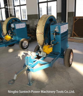 OPGW สตริ้ง 7.5kN ไฮดรอลิกเคเบิล Tensioner กับ 1100mm วงล้อความดัน