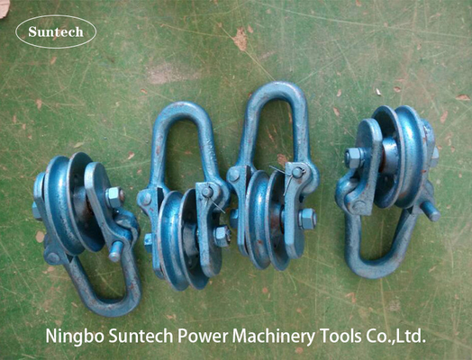 เครื่องมือติดตั้งทาวเวอร์ 20KN รอกเหล็กรอกรอกสำหรับสายงานก่อสร้าง