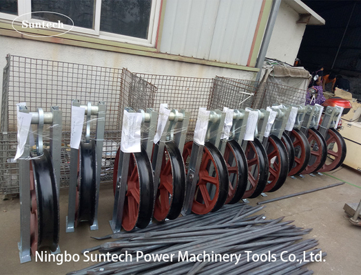 916mm 300KN Single Steel Sheave Conductor Stringing Blocks