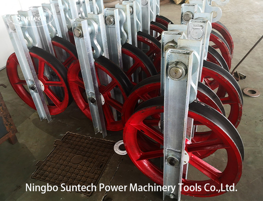 916mm 300KN Single Steel Sheave Conductor Stringing Blocks