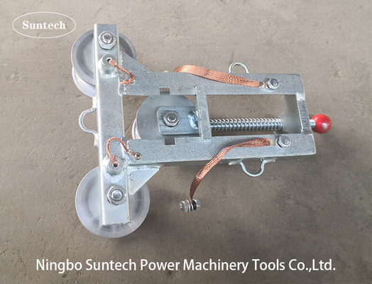 อลูมิเนียม Sheave Grouding Wire Cable Pulley Block Conductor Stringing Blocks