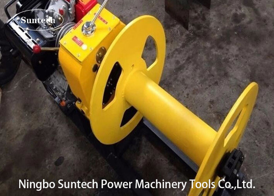เครื่องดึงสายไฟเครื่องยนต์ดีเซลเบนซิน Take Up Stringing Equipment 5 Ton 20KN