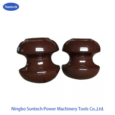 400V 9KN ฉนวนสายส่งไฟฟ้าแรงต่ำ Bobbin Porcelain