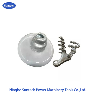 70KN Transmission Line Porcelain Disc Suspension Insulator พร้อมฝาปิด