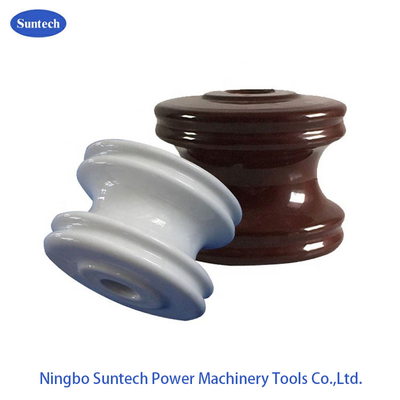 53 - 1 Aislado Transmission Line Insulator Porcelain Isolator แรงดันต่ำ