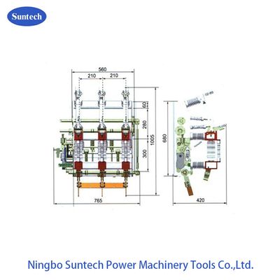 IEC 60420 10KV สวิตช์แบ่งโหลดสูญญากาศแรงดันสูง