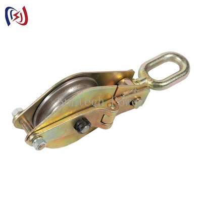 30KN 100KN Double Sheave Hoisting Tackle Conductor เครื่องมือร้อยเชือก