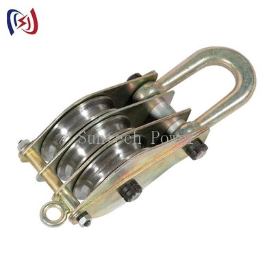 เครื่องมือการก่อตั้งหอคอย single-sheave, โลหะ pulley block สําหรับการยก / การยก
