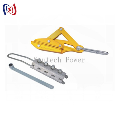Bolt Type Round Steel Wire Rope Gripper เครื่องมือก่อสร้างพื้นฐาน 10 ตัน