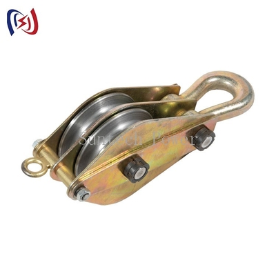 30kn Conductor Stringing Tools รอกเหล็กรอกบล็อกสำหรับยก