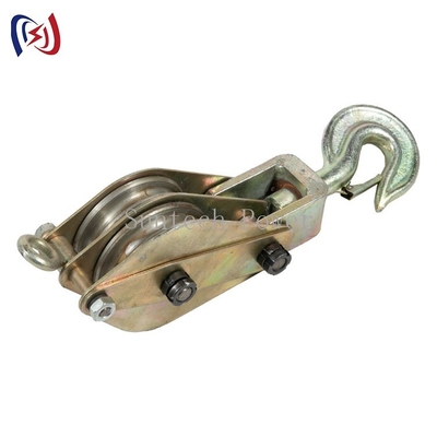 Single Sheave Tower Erection Stringing Tools บล็อกรอกเหล็กสำหรับยก / รอก