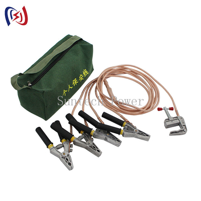 สามเฟส 25 มม. ปลั๊กก่อสร้าง Earth Wire Personal Grounding Wire Safety Tools
