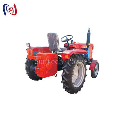 Double Drum Tractor Drawn Winch, Walking Tractor Winch Machine