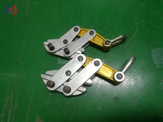 Anti Twist Steel Rope Conductor Gripper Cable Pulling Clamp การสตริงของสายส่ง