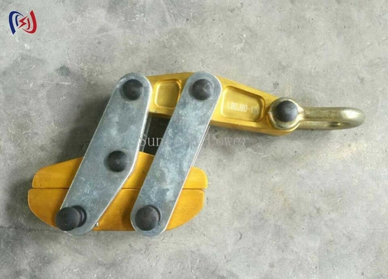 Anti Twist Steel Rope Conductor Gripper Cable Pulling Clamp การสตริงของสายส่ง
