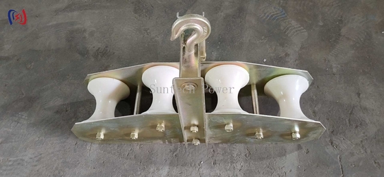 สี่หุ้ม บล็อกรวม สายไฟฟ้าไฟเบอร์ออปติก บล็อกพูลี่ OPGW Quadrant Block ประเภทรวม