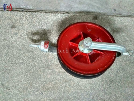 อุปกรณ์เชือกสายการนํา Anti Lifting ปล่อย pulley สําหรับสายเรียบและการวางสายการนํา