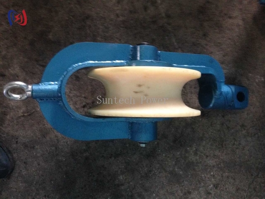 อุปกรณ์เชือกสายการนํา Anti Lifting ปล่อย pulley สําหรับสายเรียบและการวางสายการนํา