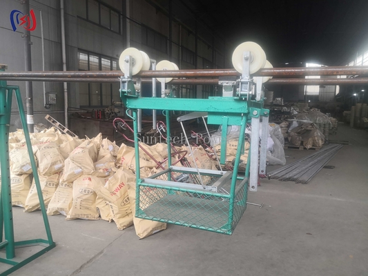 รถขนส่งตรวจสอบและสายไฟฟ้าจักรยานสําหรับการทํางานในสายตรงบนสายไฟฟ้าคู่