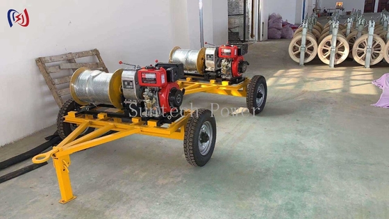 เครื่องลากสายไฟฟ้าขนาด 5T สําหรับการติดตั้งสายไฟฟ้าใต้ดิน