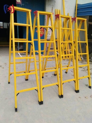 บันไดไฟเบอร์กลาสหุ้มฉนวน 100kV สำหรับงานไฟฟ้า
