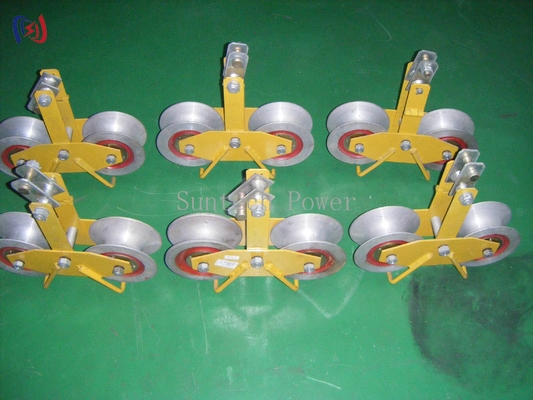 บล็อคผูกเชือก Tandem Sheave 25KN Load อลูมิเนียม/ไนลอน Sheave