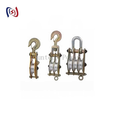 อลูมิเนียม Sheave Hoist 10-100KN ความจมหนักสําหรับสายการนํา