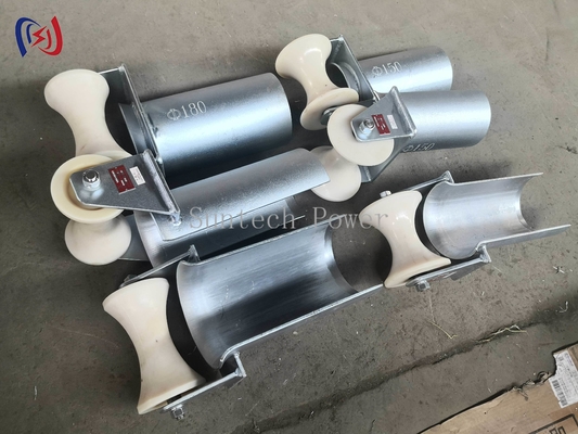 ลูกกลิ้งป้องกันสายเคเบิลเข้า D Series ขนาด 80-200 มม. สำหรับสายไฟ