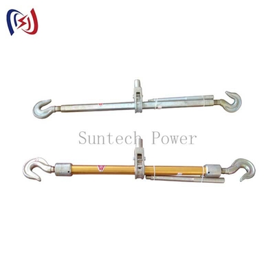 ตัวปรับความตึงอลูมิเนียมแบบตะขอคู่ 10-50KN สำหรับการติดตั้งสายตัวนำ