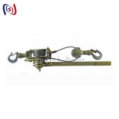 เครื่องขัดสายดึงออกแบบเรทเช็ท 10-30KN สําหรับการก่อสร้างสายไฟฟ้า