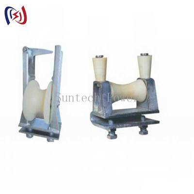 รอกดึงสายแรงสูงพร้อมลูกรอกไนลอนและขนาดลูกรอกที่ปรับแต่งเองสำหรับการใช้งานสายไฟเหนือศีรษะ