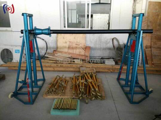 สแตนด์คลื่นเคเบิลไฮดรอลิกภาระหนักที่มีภาระปริมาณ 50KN สําหรับการยกสายไฟฟ้าขนาดใหญ่โดยไม่ใช้ความพยายาม