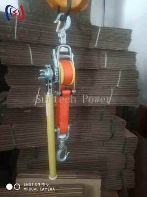 High Voltage Insulated Tightener for Safe Live Line Work with Fiberglass Insulating Boom on Overhead Lines
