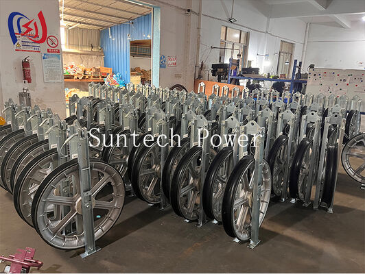 รอกร้อยสายไฟ รุ่น 822 สำหรับงานหนัก พร้อมล้อไนลอน MC สำหรับการติดตั้งสายส่งกำลังสูง